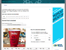 Tablet Screenshot of hextodecimal.com